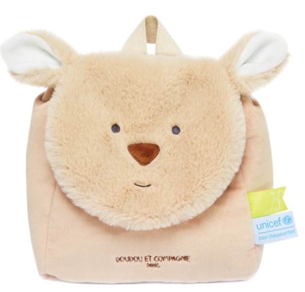 Doudou et Compagnie Sac à Dos Kangourou Unicef